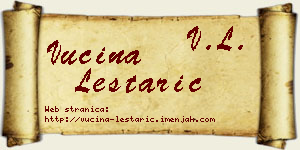 Vucina Leštarić vizit kartica